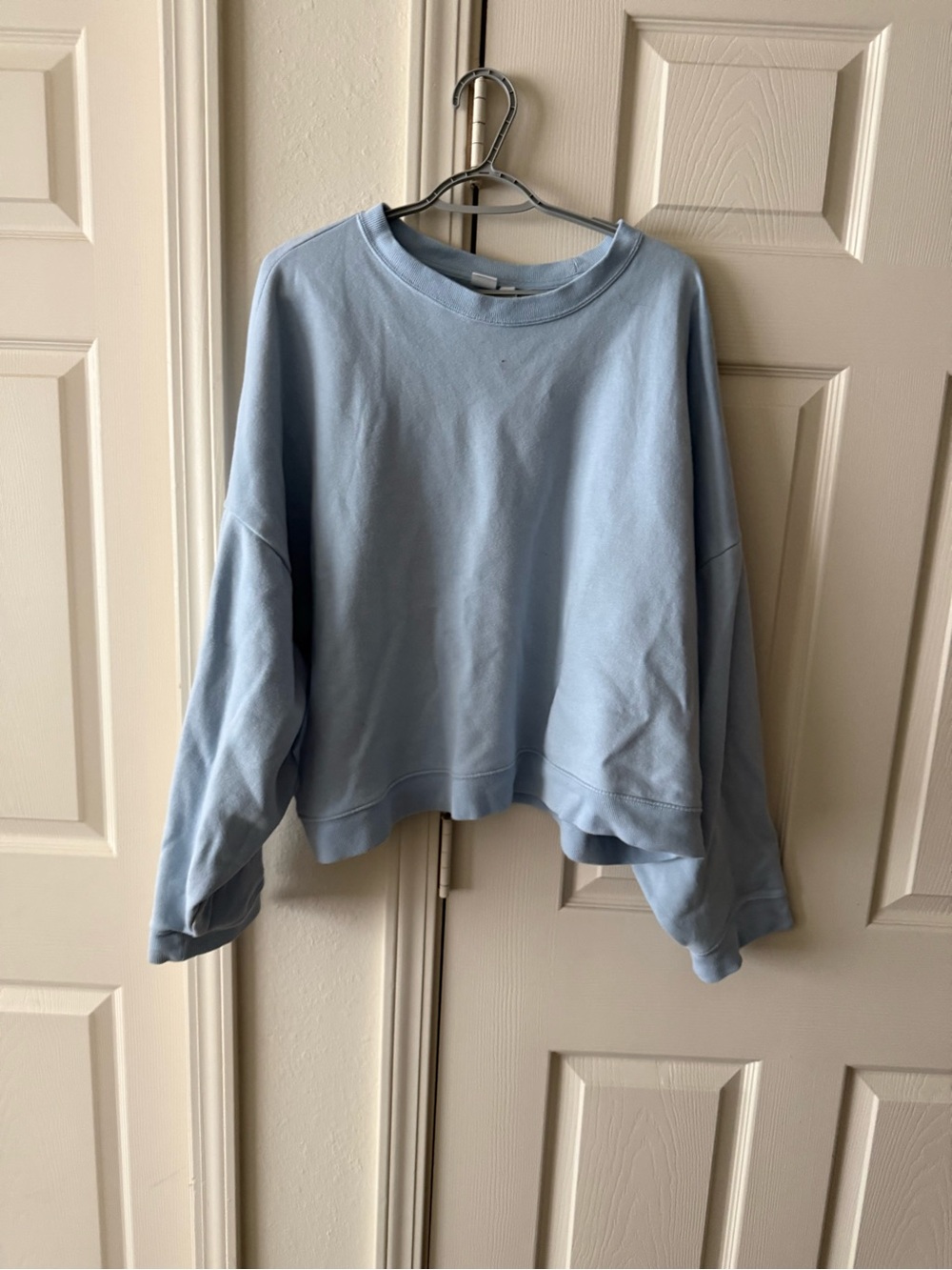 GAP Light Blue Relaxed Crewneck Sweatshirt